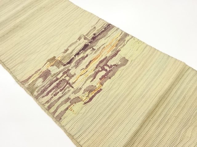 抽象模様織出し名古屋帯